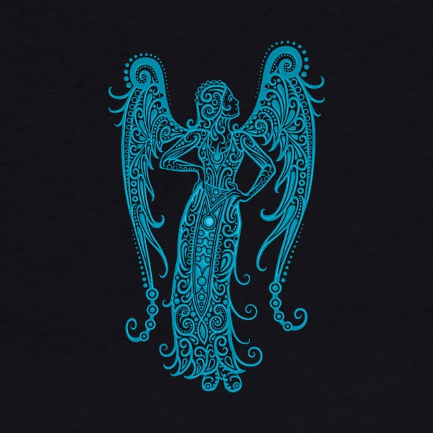 Blue Virgo Zodiac Sign by jeffbartels